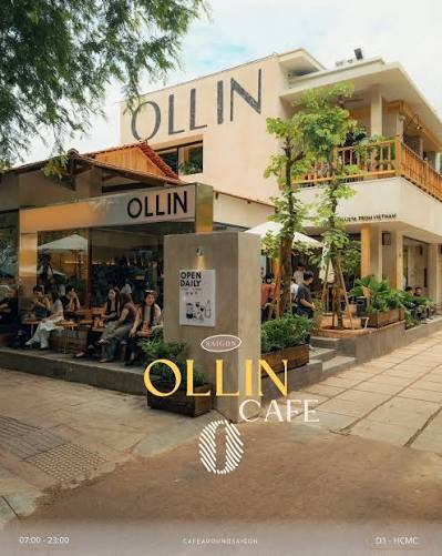 Ollin café storefront in Saigon